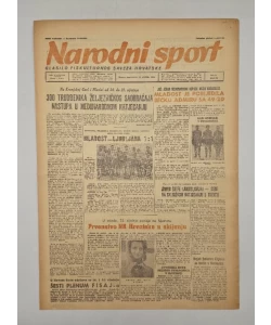 Časopis Narodni sport br. 281/1950.