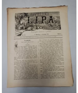 Časopis Hrvatska Lipa br. 14/1875