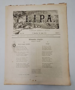 Časopis Hrvatska Lipa br. 39/1875