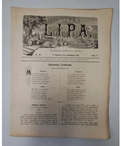 Časopis Hrvatska Lipa br. 46/1875