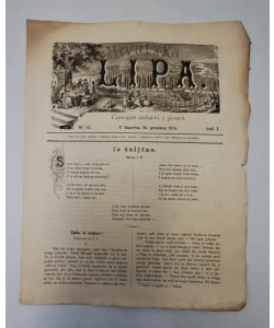 Časopis Hrvatska Lipa br. 52/1875