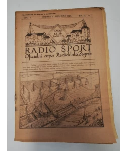 Časopis Radio šport br. 15-16/1924.
