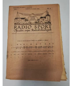 Časopis Radio šport br. 14/1924.