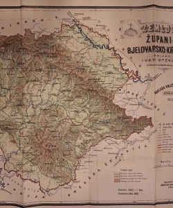 Zemljovid županije bjelovarsko-križevačke