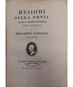 Esiodou tou askraiou ta euriskomena. Hesiodi Ascraei opera omnia.