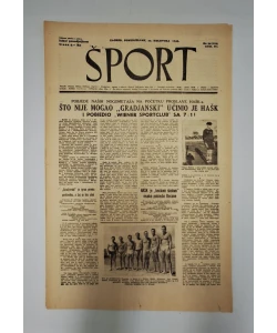 Časopis Šport 34/1943