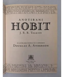 Knjiga Anotirani Hobit autor J. R. R. Tolkien