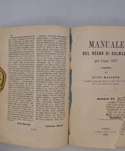Manuale del regno di Dalmazia per l'anno 1871/1872/1873