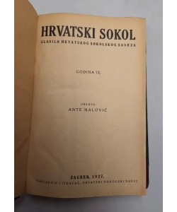 Časopis Hrvatski sokol, godina IX/1927.