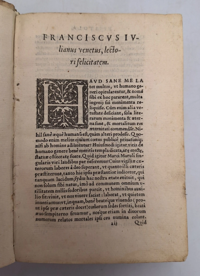 Knjiga Euagelistarium autor Marko Marulić