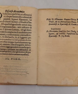 Discorso Accademico di Marin Bolizza Gentil’Huomo di Cattaro sopra l’Imprese