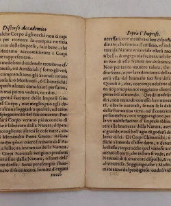 Discorso Accademico di Marin Bolizza Gentil’Huomo di Cattaro sopra l’Imprese