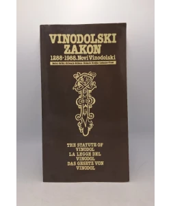 Vinodolski zakon: 1288-1988. Novi Vinodolski