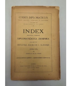 Index diplomatičkoga zbornika kraljevine Hrvatske, Dalmacije i Slavonije