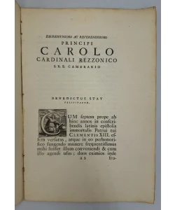 Oratio in funere Clementis XIII. pontificis maximi ...