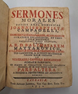 Sermones morales super totius anni dominicas I-II