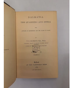Dalmatia, the Quarnero and Istria I - III