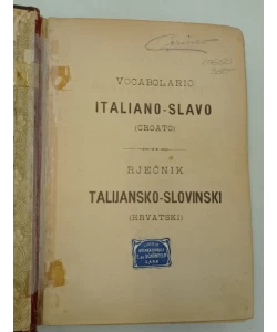 Rječnik talijansko - slovinski (hrvatski)