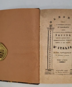 Memorie degli avvenimenti successi in Dalmazia