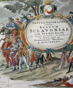 Zemljovid Slavonije i Srijemskog vojvodstva