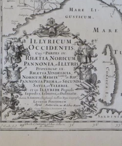 Illyricum occidentis : cvivs partes IV. Rhaetia Noricum, Panonia, et Illyris...