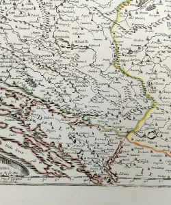 Nicolas Sanson: Partie Méridionale du Rme. de Hongrie / Zemljovid Hrvatska, Slavonija, Bosna...